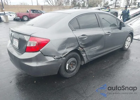 2012 Honda Civic Lx из США, поврежденный, VIN 2HGFB2F55CH304171